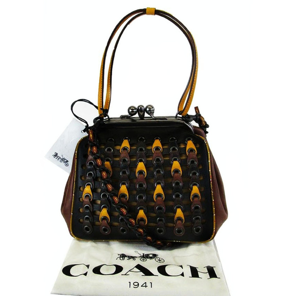 COACH Black Leather Mini Shoulder Bag $595.00